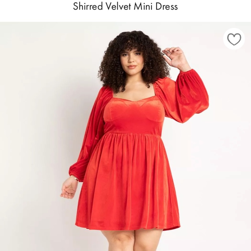 Shirred Velvet Mini Dress